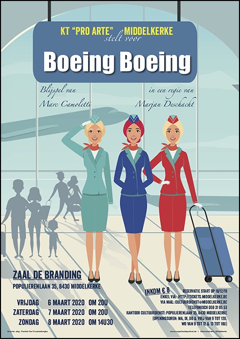 affiche Boeing Boeing w